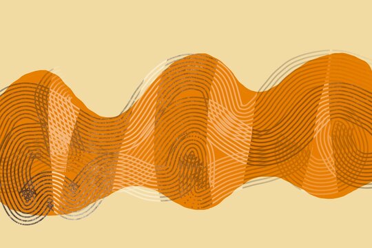 Bold abstract shapes with textured patterns