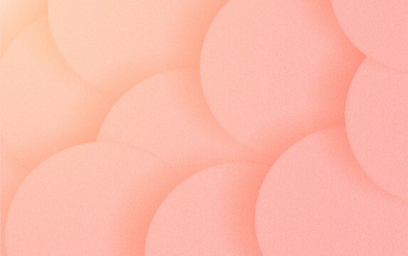 Soft circular patterns in a warm pink abstract design