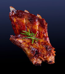 Rippchen mit BBQ Dip, fleisch, gegrillt