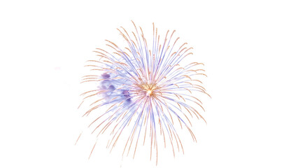 Obraz premium Vibrant Fireworks Explode in Night Sky with Whisk 26d3df5e94af749b92440e3277e91facdr Sparks