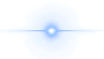 A blue light streaks across a darkened room with Whisk effect