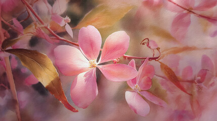 wedding invitation card background vector. Minimal hand painted watercolor botanical flowers texture template background. Design for wedding, vip cover, poster, rsvp moderncard.Valentine's Day