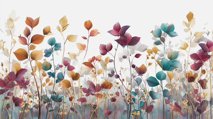 wedding invitation card background vector. Minimal hand painted watercolor botanical flowers texture template background. Design for wedding, vip cover, poster, rsvp moderncard.Valentine's Day