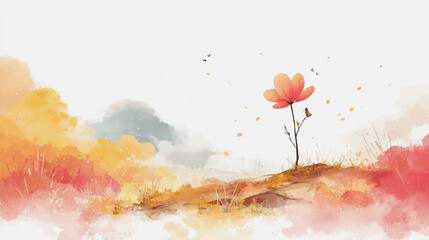 wedding invitation card background vector. Minimal hand painted watercolor botanical flowers texture template background. Design for wedding, vip cover, poster, rsvp moderncard.Valentine's Day