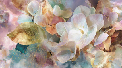 wedding invitation card background vector. Minimal hand painted watercolor botanical flowers texture template background. Design for wedding, vip cover, poster, rsvp moderncard.Valentine's Day