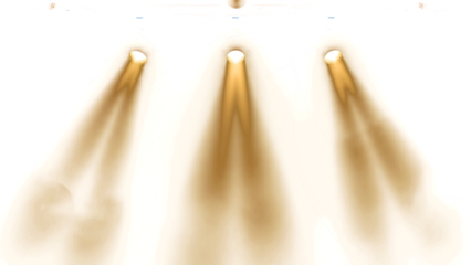 Golden Light Beams Shine Down from Above in a Dark Room