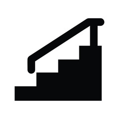Obraz premium Staircase isolated on white background