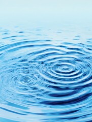 Abstract Blue Water Ripples Texture