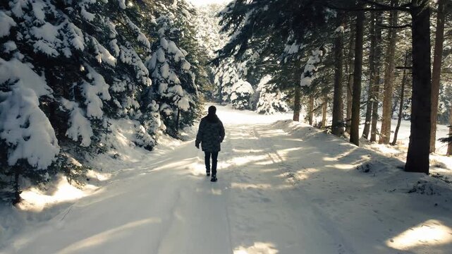 Bolu Drone Kar orman