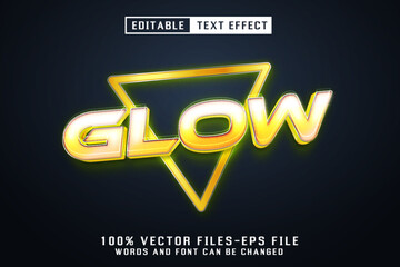 Glow Editable Text Effect
