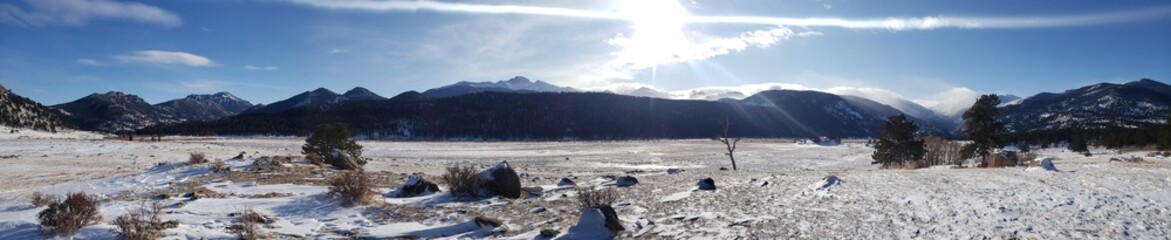 Panorama of Rocky Mountain National Park