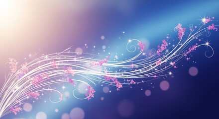 An ethereal, abstract digital painting with a predominantly cool color palette