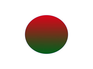 Minimalist Red and Green Gradient Circle Graphic