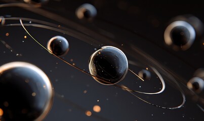 Abstract Spheres and Orbital Rings in Dark Cosmic Space