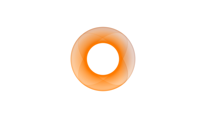 Orange Complex Geometric Wireframe Ring