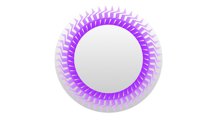 Purple Abstract Geometric Radial Ring