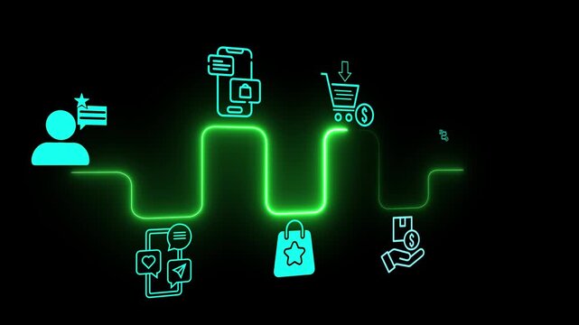 Customer experience concept on the transparent background. Providing personalized support throughout the customer journey from product discovery to purchase and engagement. Customer satisfaction idea.