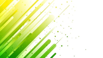 Vibrant Green and Yellow Abstract Design with Dynamic Geometric Lines Creating a Modern Digital Pattern