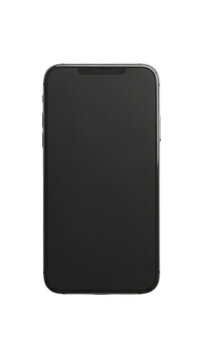 Modern smartphone with black screen