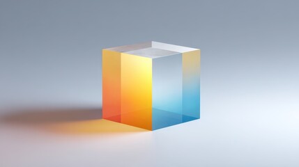Kelvin-Based Color Temperature Scale in a 3D Rendered Cube
