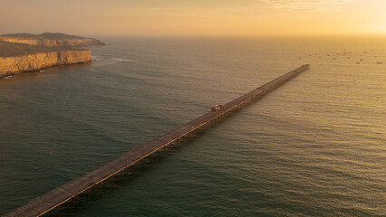 Obraz premium sunset over Eten on the northern coast of Peru