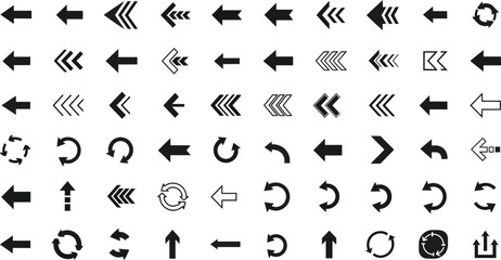 Arrow Direction Icons Set Vector .
