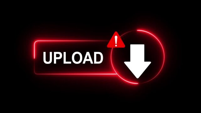 Get instant access now click the download button for quick data retrieval and file transfer. Motion graphics of upload concept.