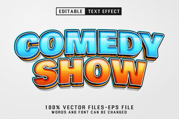 Comedy Show 3d Text - Editable Text Effect
