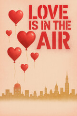 Love is in the air over the city for Valentine's Day