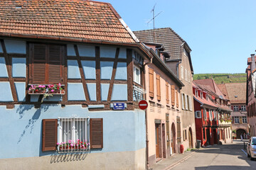 	
Street in Ribeauville, Alsace, France	