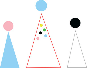 
Bright, colorful, cute circus-themed designs