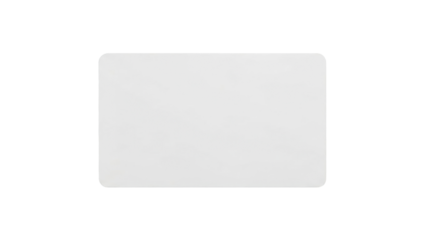 Blank white rectangular pad with a subtle textured surface and soft rounded corners, providing a versatile platform for branding, product display, or informational graphics applications.