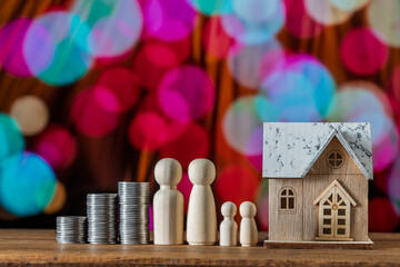 Family Savings and Home Investment Concept