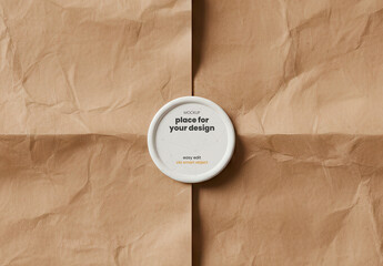 Stamp Badge on Paper Mockup