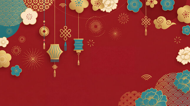 Happy Chinese new year design. 2026 Rat zodiac. Cute mouse cartoon. Japanese, Korean, Vietnamese lunar new year. Vector illustration and banner concept