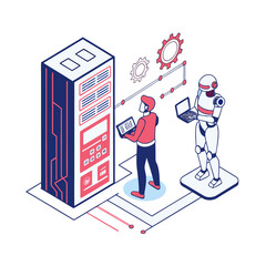 A business man presenting a business graph and plan as a clear symbol of success and professional work concept