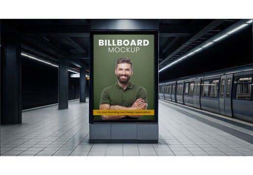 Subway Billboard Mockup 209