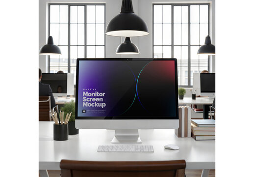 Monitor Screen Mockup