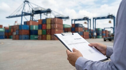Inspection, Cargo Containers, Shipping Port, Photo, Daytime, Close-up, Logistics Management