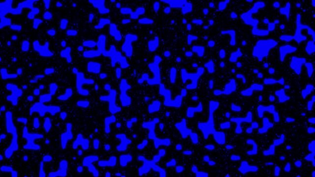 Abstract blue and black liquid noise texture background with organic cellular blobs pattern