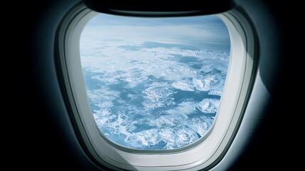 Naklejka premium view from airplane window