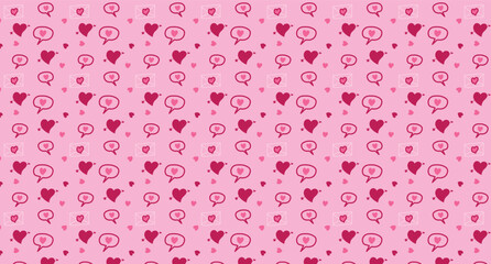Cute valentine pattern for wrap, background, wallpaper, decoration card