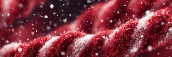 Vibrant abstract red and white swirling background with bokeh effects for festive, creative, or luxury design projects