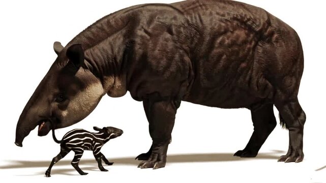 Tapir moving a little in image