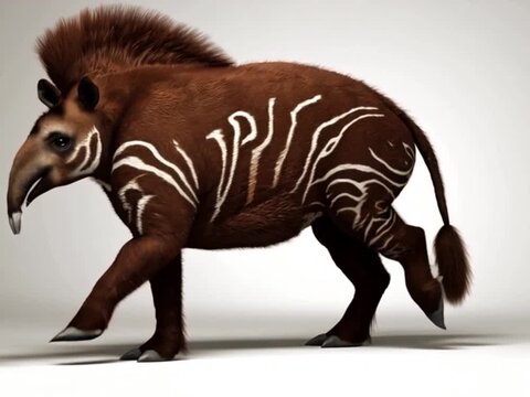 Tapir moving a little in image