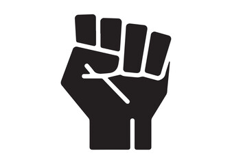 Obraz premium Power fist icon, Power fist solid Vector