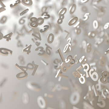 abstract metallic number background