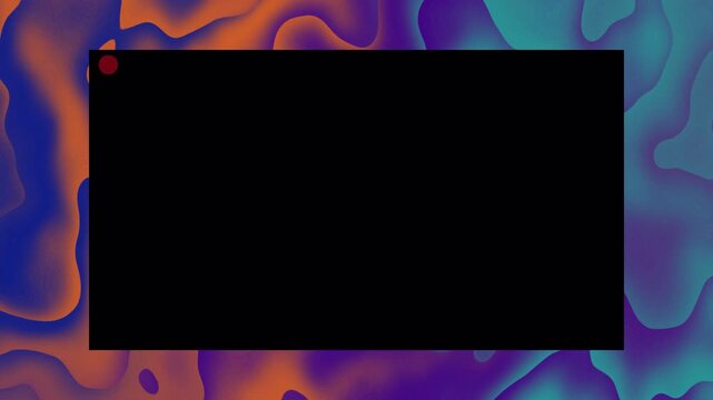 Blank recording screen on colorful wavy background. Suitable for music or video production concepts, podcasts, online tutorials, or multimedia projects. - Powered by Adobe