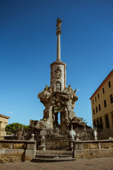 Fototapeta premium Statue of Saint Raphael (San Rafael), the guardian angel and patron of Cordoba, Andalusia (Andalucia), Spain.