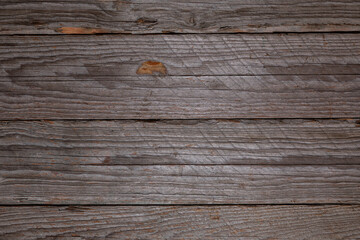 Weathered Wooden Planks Background Texture Top View
